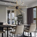 Loft Industry Modern - Gold and Black Sputnik